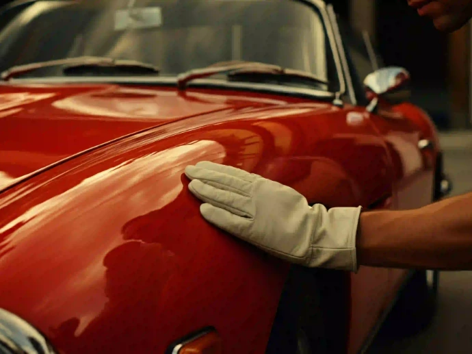 Headlight polishing and restoration improving night visibility